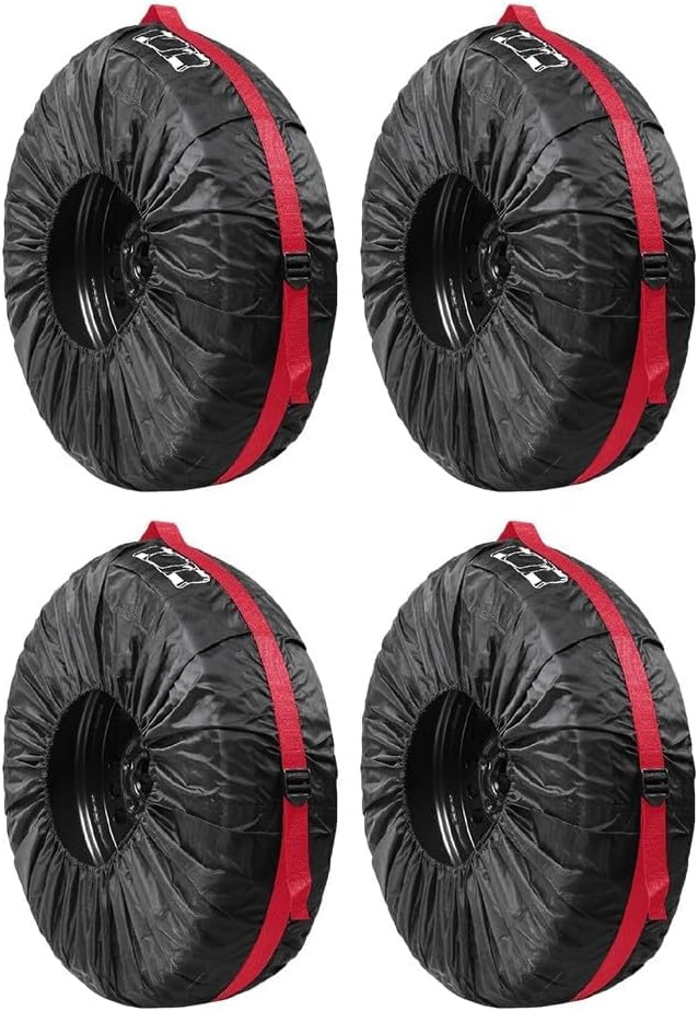 Housse de roue de secours – en polyester, revêtement bouclé, réglable, résistant à l'eau, 80 cm