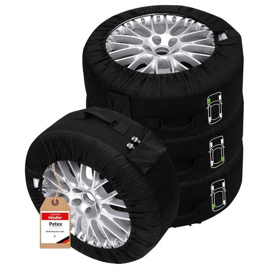 Housses de rangement pour pneus: Lot de 4, 14 à 18 pouces, 660 mm, noir